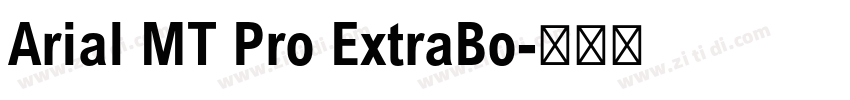 Arial MT Pro ExtraBo字体转换